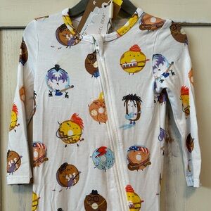 Angel Dear 80s Donuts Zippered Footie - NWT - 12-18 months
